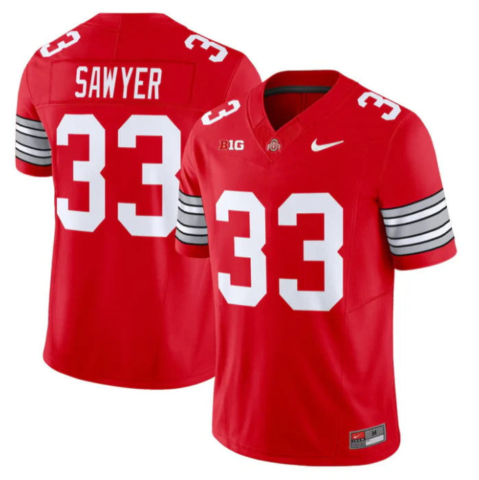 Jack Sawyer Ohio State Buckeyes Jersey Red