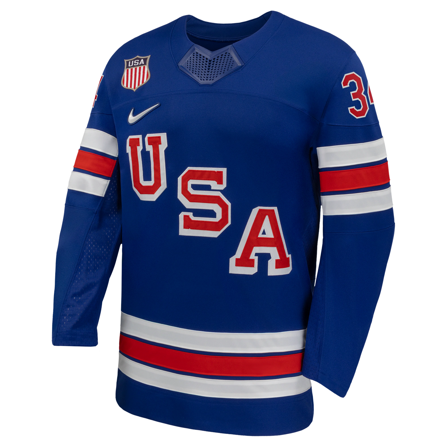 USA Hockey 2026 Home Supporter Edition Jersey Auston Matthews #34 Royal Blue