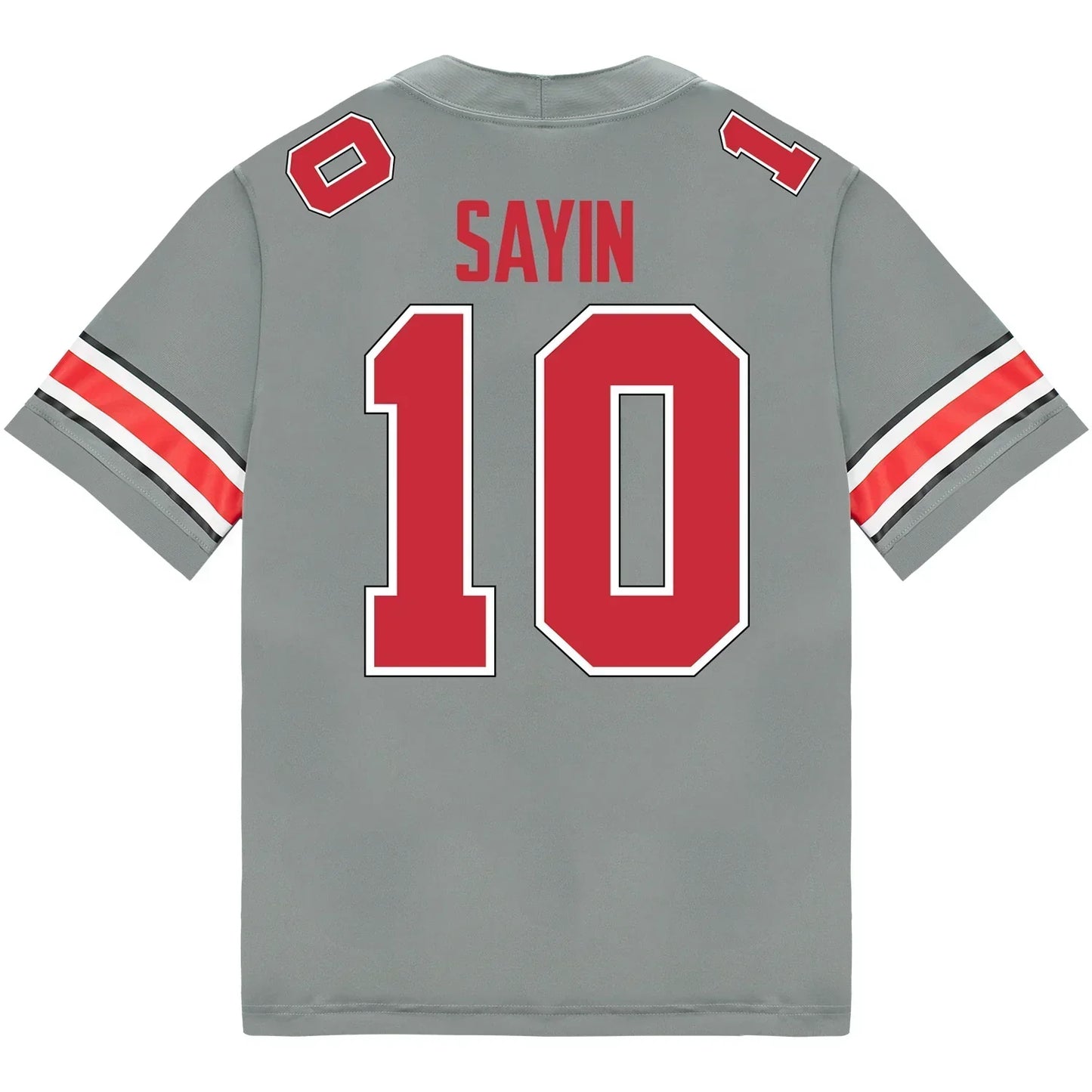 Julian Sayin Ohio State Buckeyes Jersey Grey