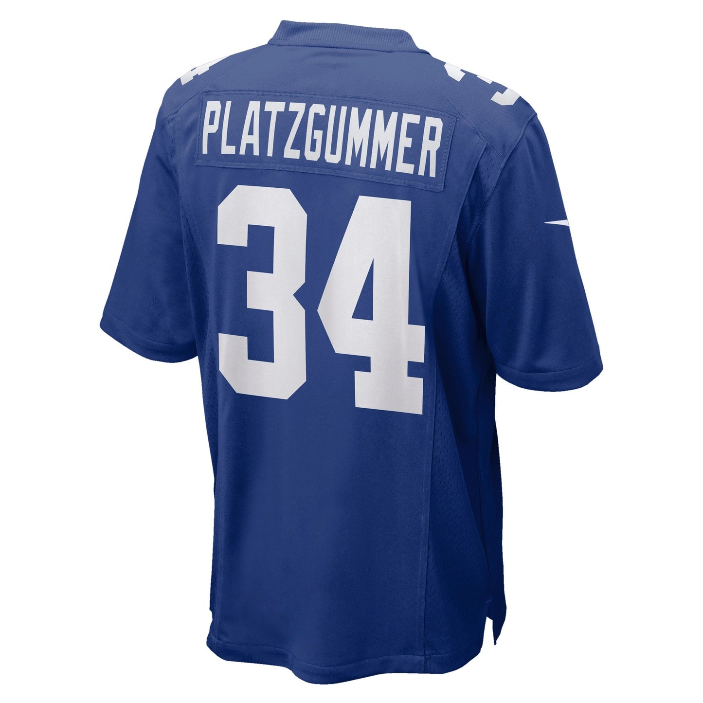 Sandro Platzgummer New York Giants Game Jersey - Royal