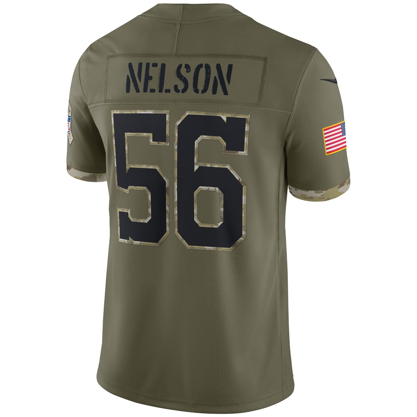 Quenton Nelson Indianapolis Colts 2022 Salute To Service Limited Jersey - Olive