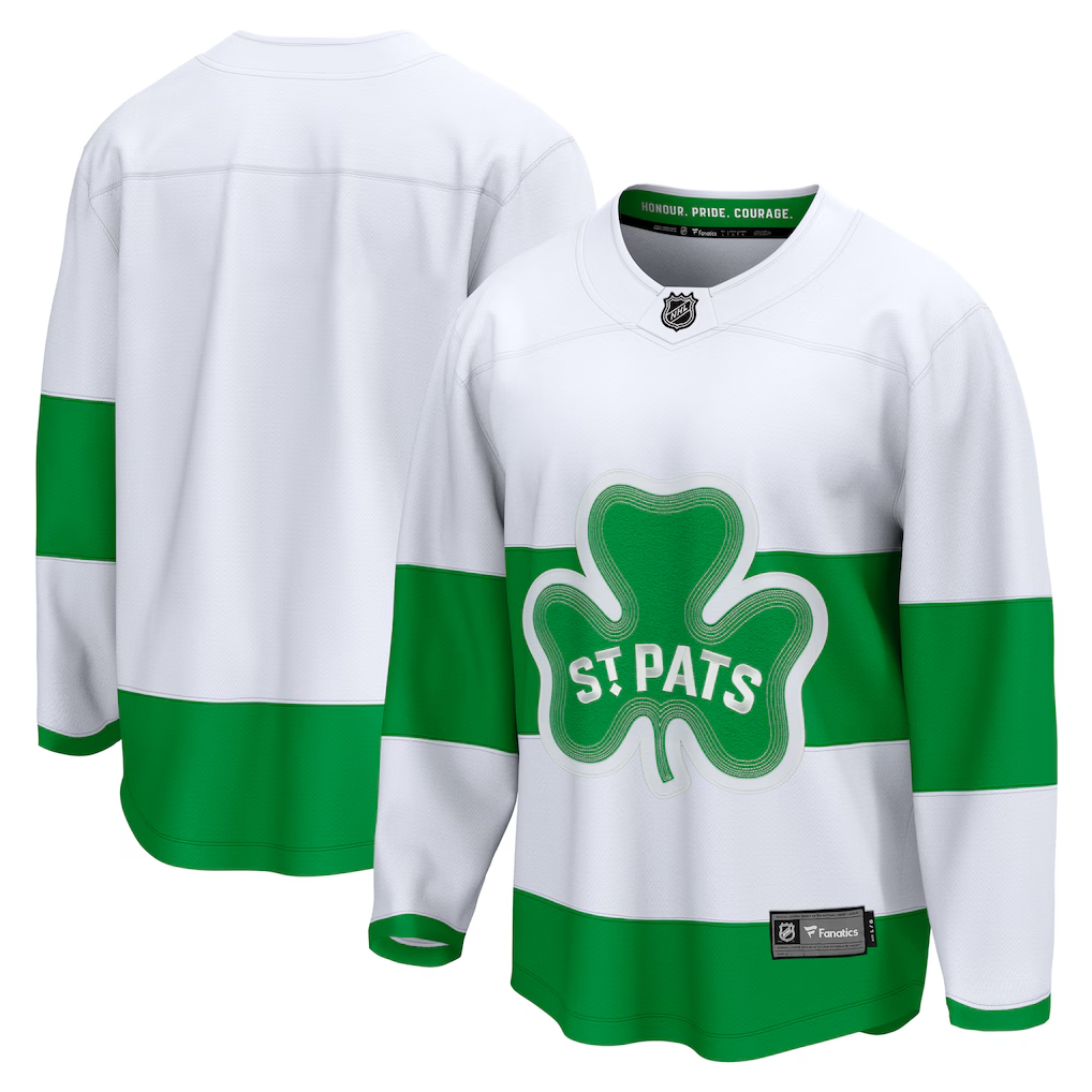 Men's Toronto Maple Leafs Fanatics White Alternate Breakaway Blank Jersey