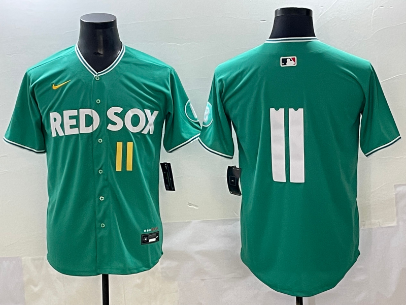 Men's Boston Red Sox Rafael Devers Green 2025 City Connect Limited Player Jersey