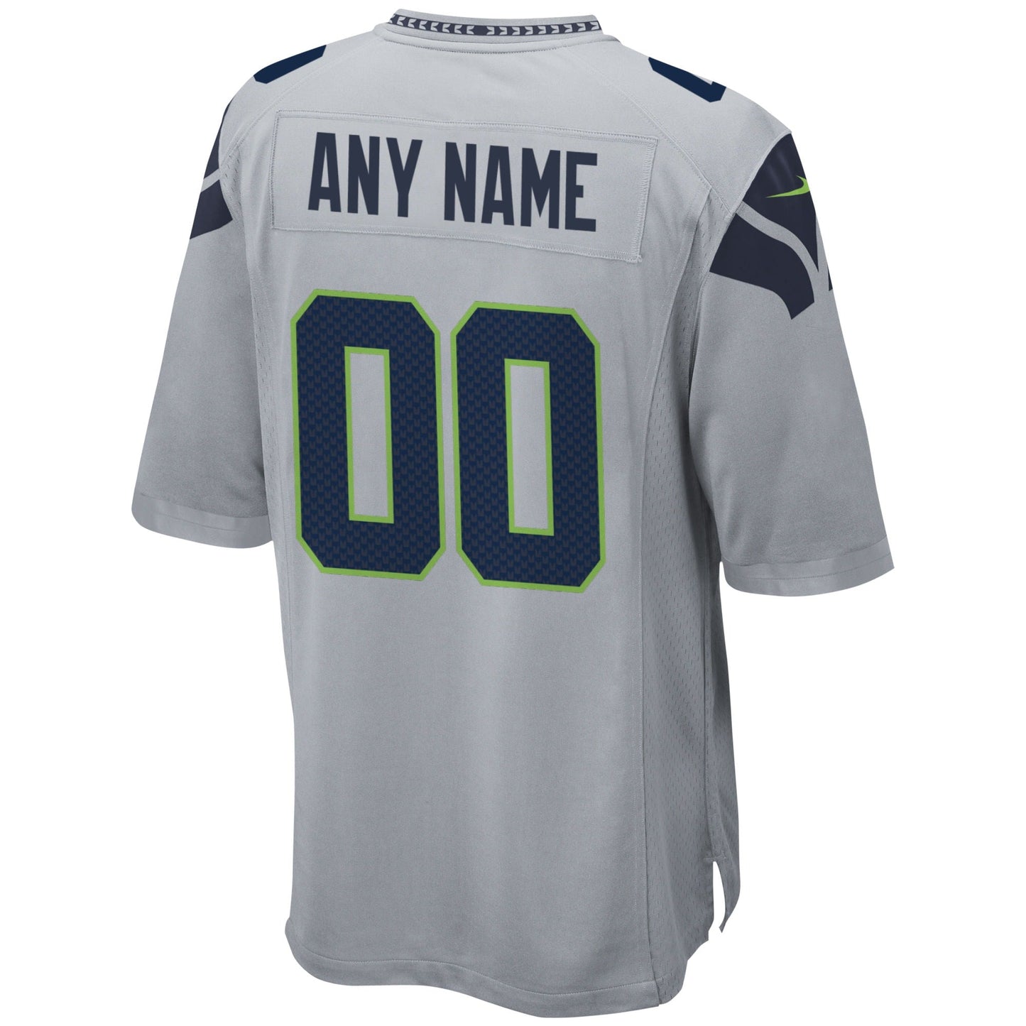 Seattle Seahawks Alternate Custom Game Jersey - Gray