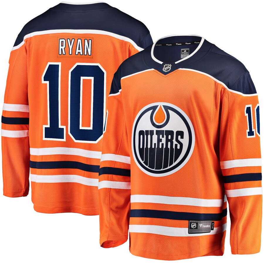 Men's Edmonton Oilers Derek Ryan Orange Home Breakaway Jersey