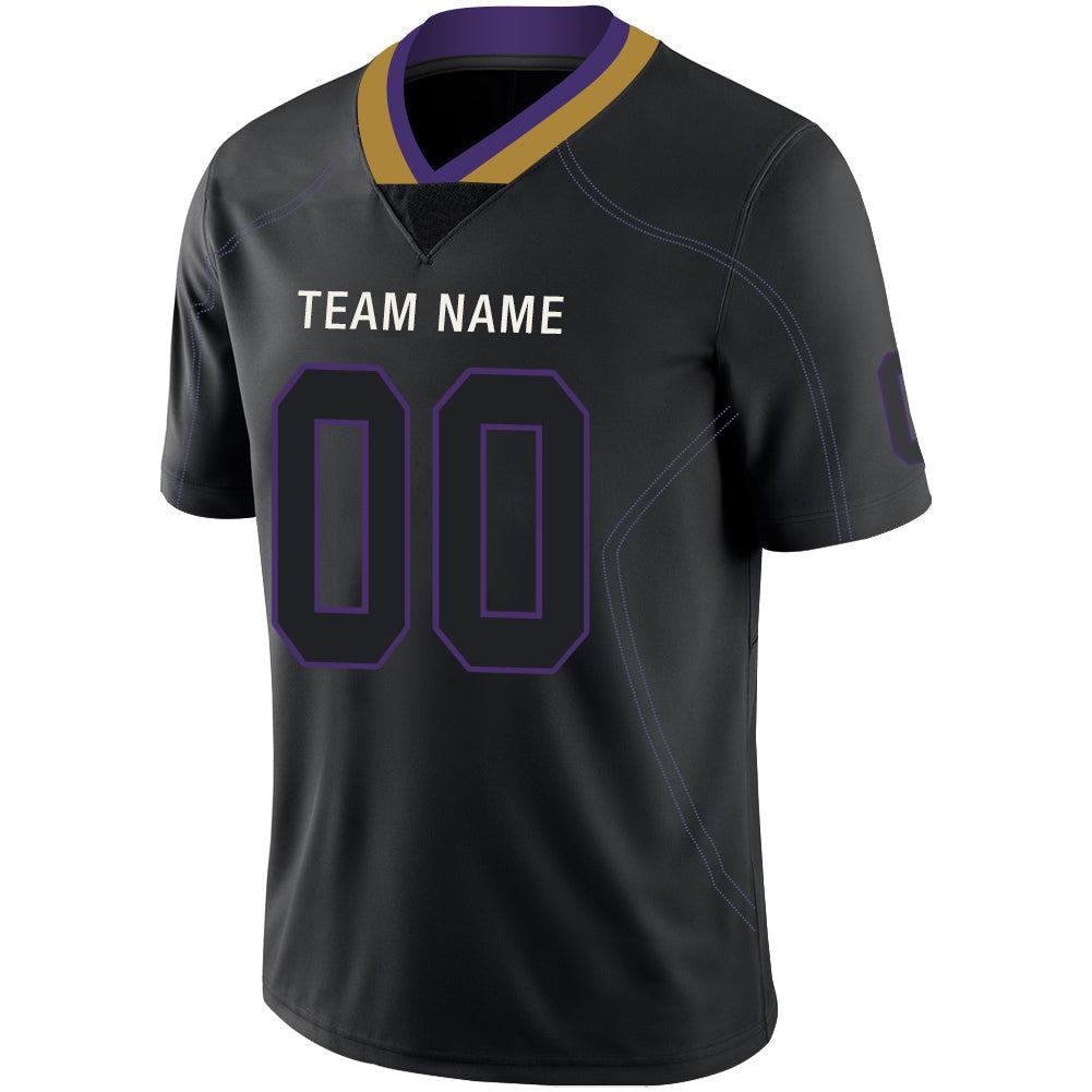 Custom B.Raven Stitched American Football Jerseys Personalize Birthday Gifts Black Jersey