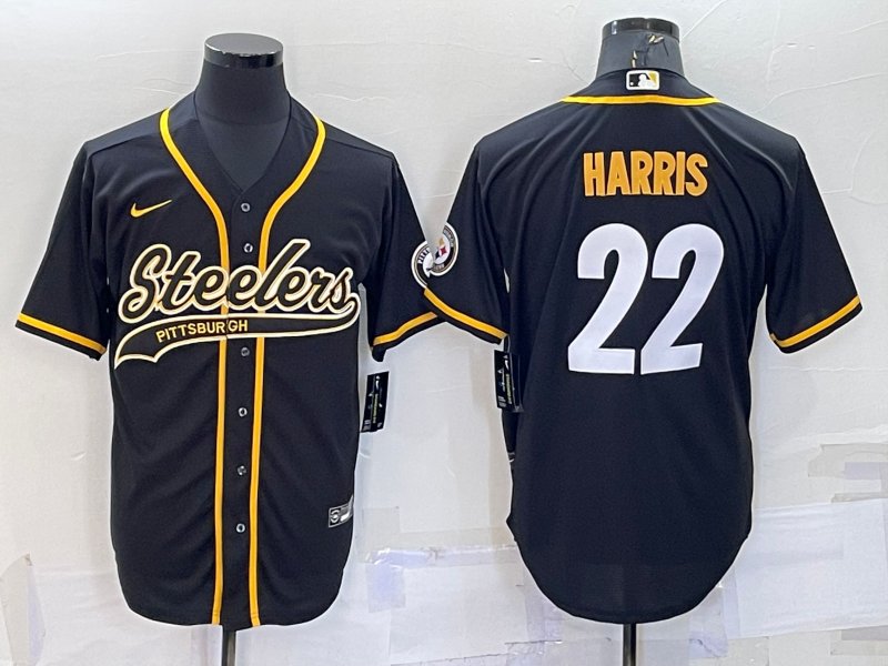 Men's Pittsburgh Steelers Najee Harris Black Vapor Limited Jersey