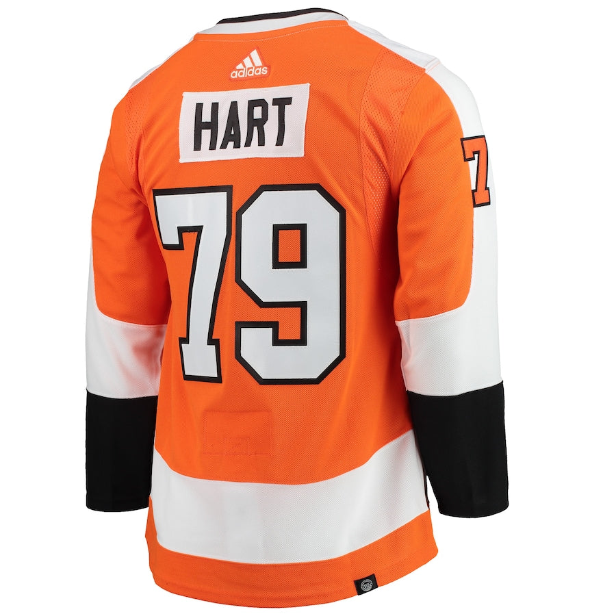 Men's Philadelphia Flyers Carter Hart Orange Home Primegreen Authentic Player Jersey