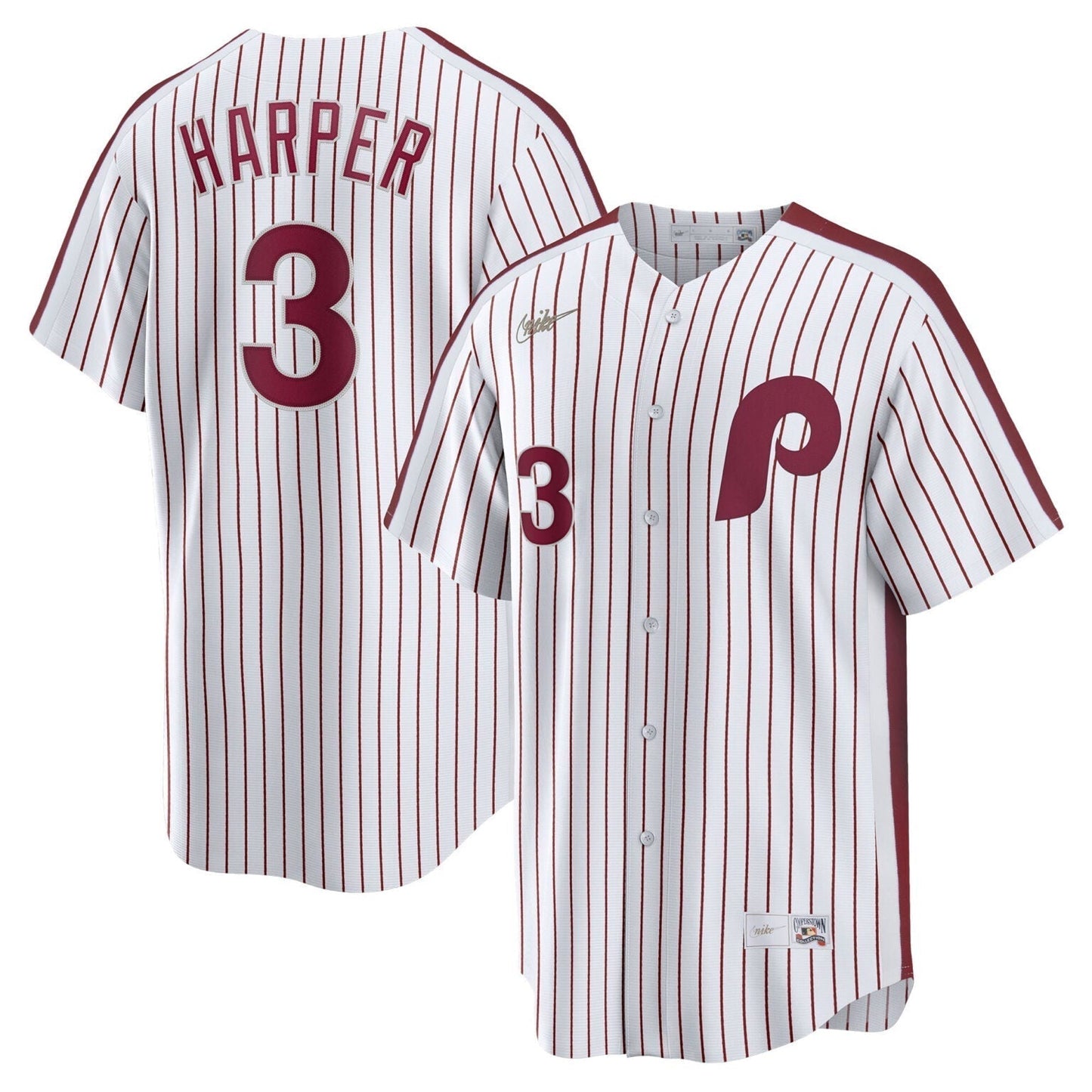 Bryce Harper Philadelphia Phillies Cooperstown Limited Jersey White
