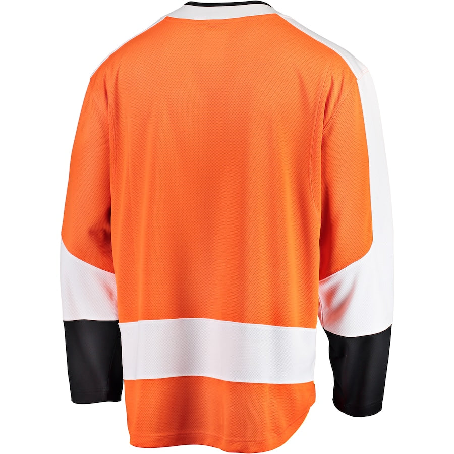 Custom Men's Philadelphia Flyers Fanatics Orange Breakaway Home Jersey