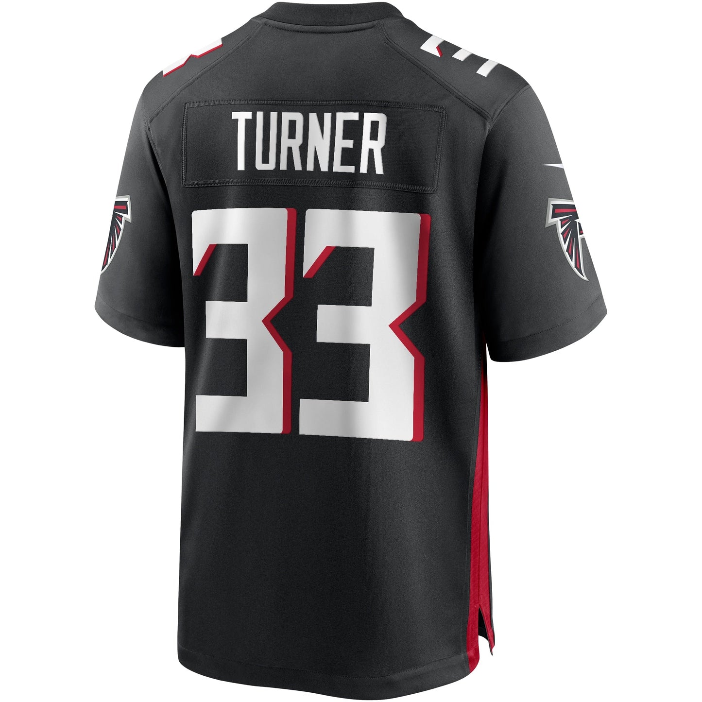 Michael Turner Atlanta Falcons Game Retired Jersey - Black