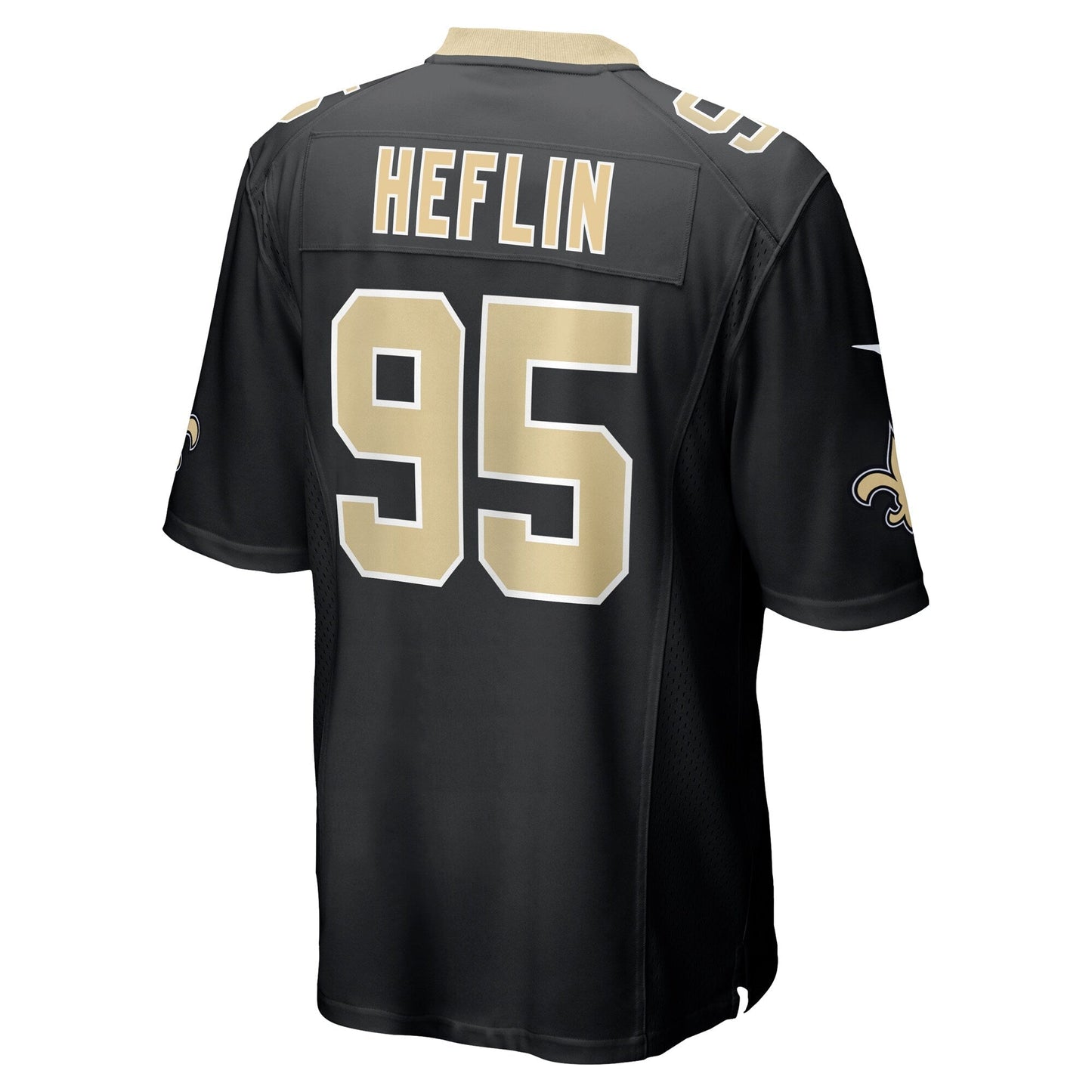 Jack Heflin New Orleans Saints Team Game Jersey - Black