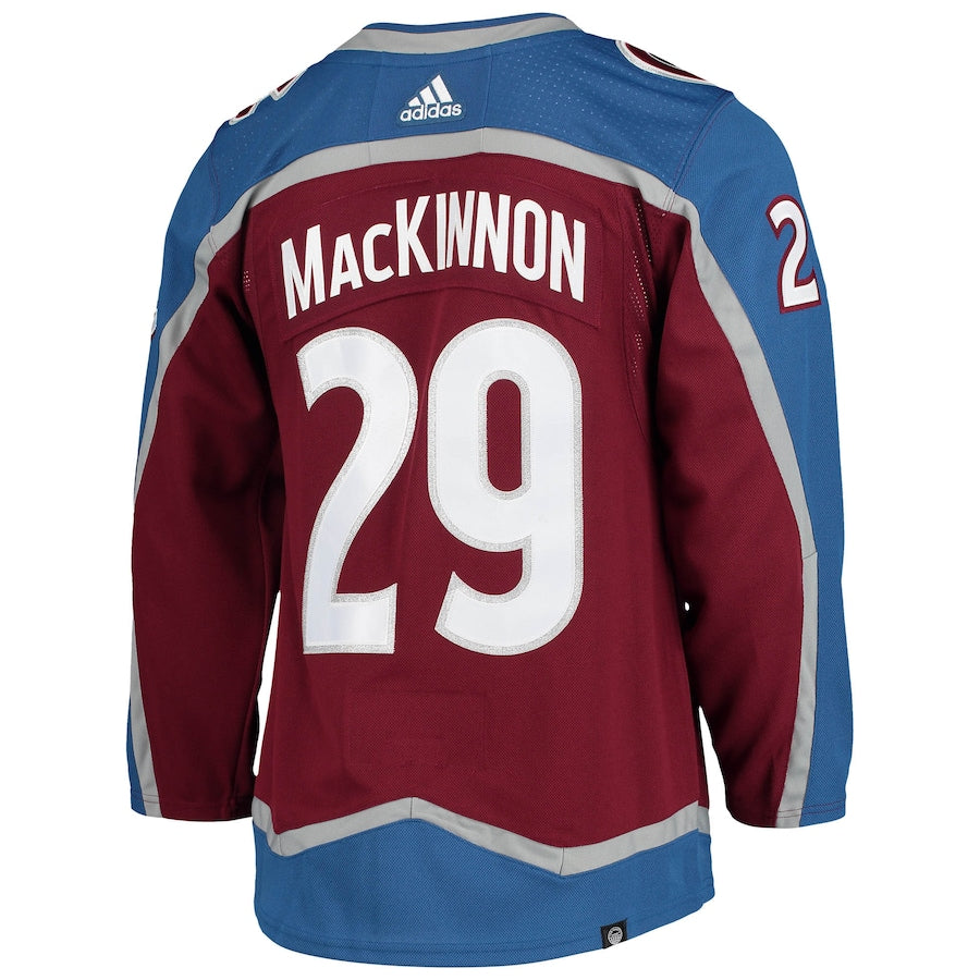 Nathan MacKinnon Colorado Avalanche Home Primegreen Jersey - Burgundy