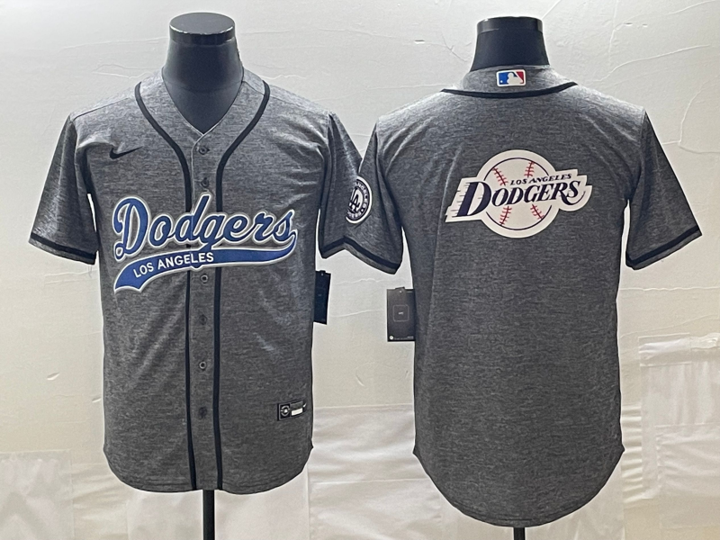 Men's Los Angeles Dodgers1 Gray Joint Edition Player Jersey