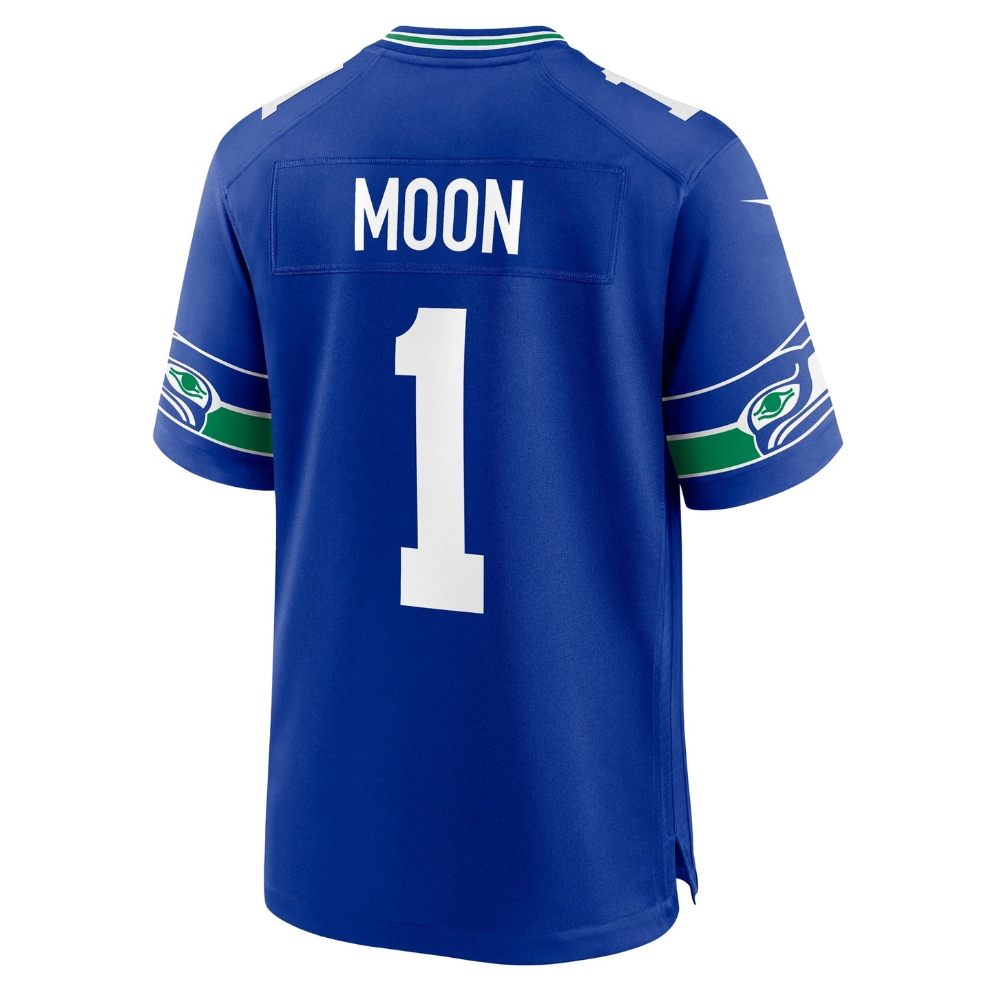 Men's Warren Moon Royal Seattle Seahawks Retired Player Alternate Game Jersey