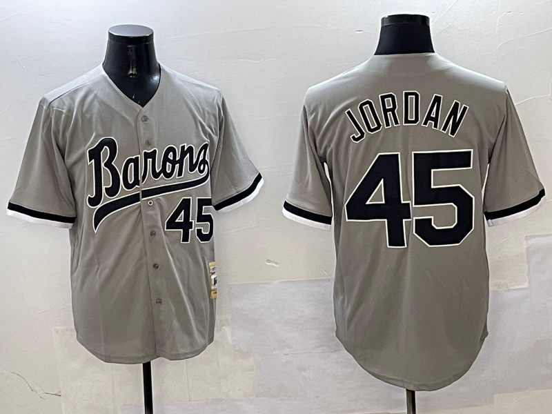 Men's Chicago White Sox Michael Jordan Gray Limited Player Jersey