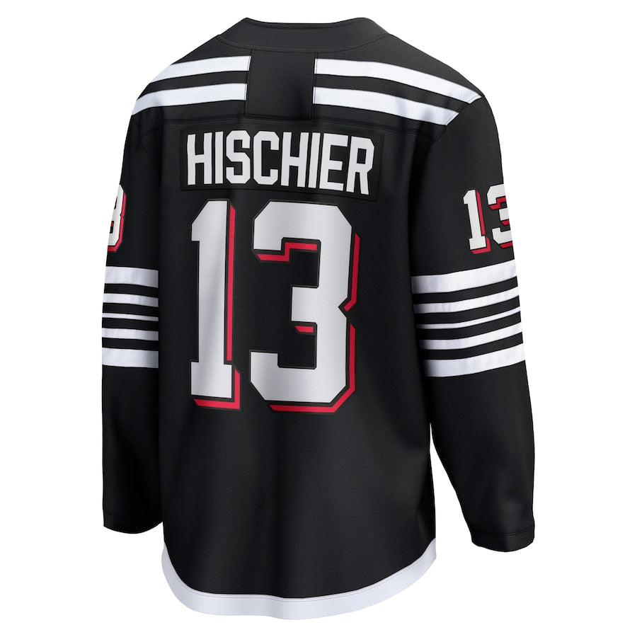 Nico Hischier New Jersey Devils Alternate Premier Breakaway Jersey - Black