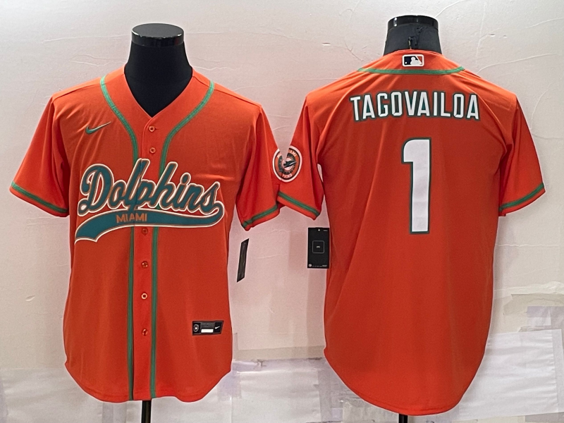 Men's Miami Dolphins Tua Tagovailoa Orange Game Jersey Joint Edition