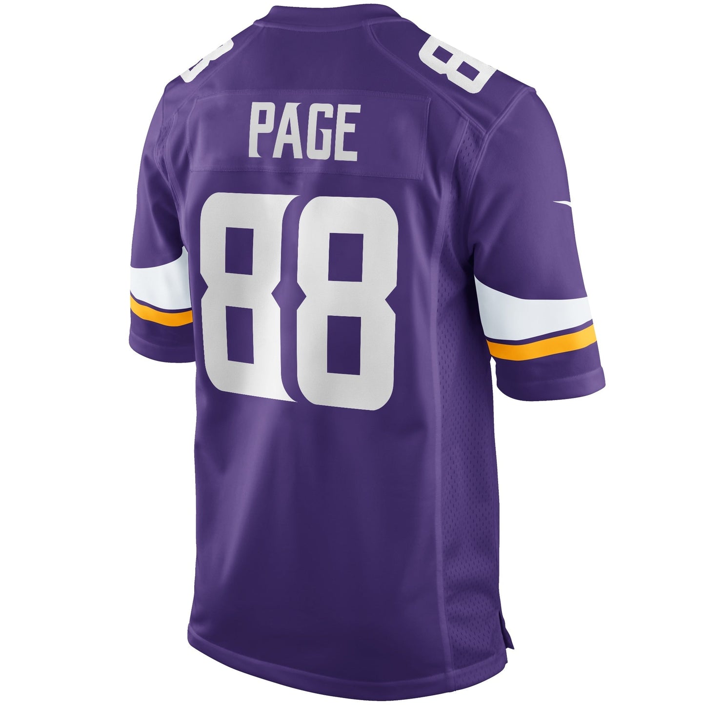 Alan Page Minnesota Vikings Game Retired Jersey - Purple