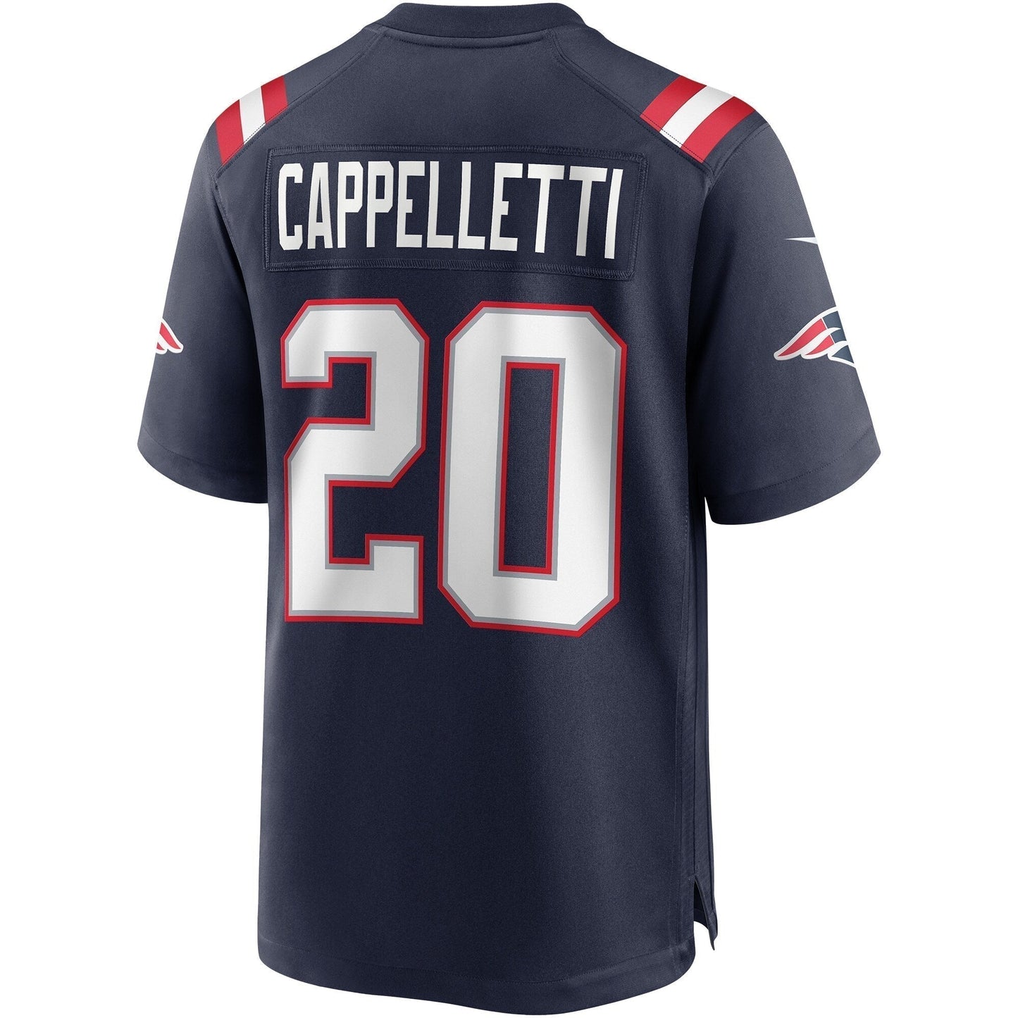 Gino Cappelletti New England Patriots Game Retired Jersey - Navy