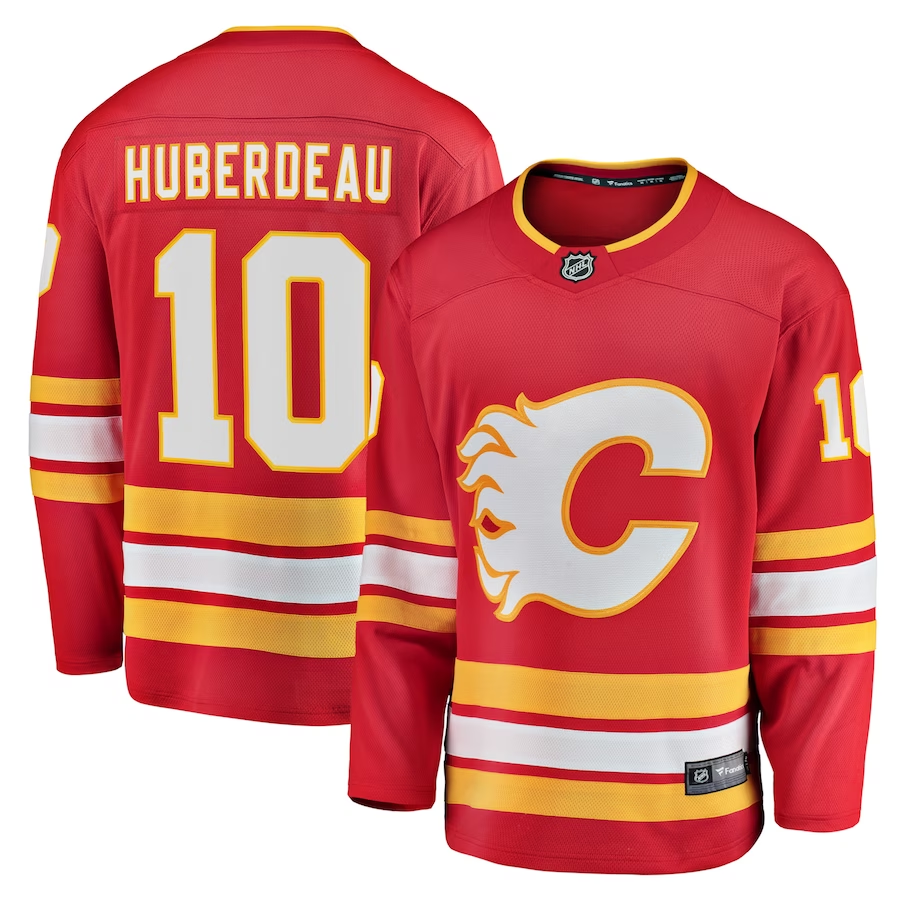 Men's Calgary Flames Jonathan Huberdeau Red Home Breakaway Player Jersey