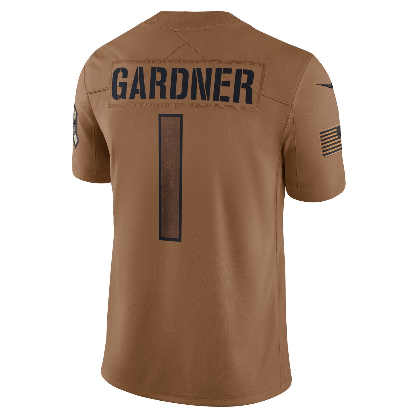 Ahmad Sauce Gardner New York Jets Salute To Service Limited Jersey - Brown