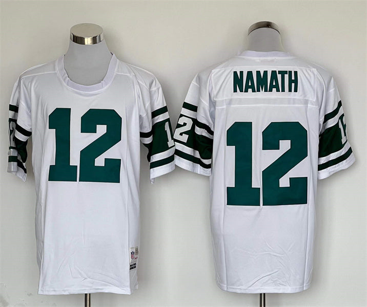 Men's New York Jets Joe Namath White Legacy Replica Jersey1
