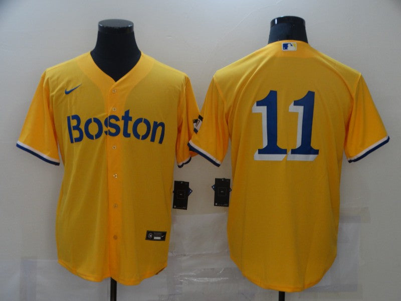 Men's Boston Red Sox Rafael Devers Gold City Connect Replica Player Jersey
