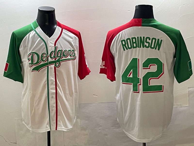Men's Los Angeles Dodgers Jackie Robinson White Player Jersey