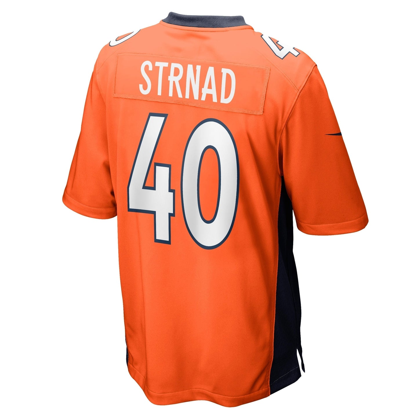 Justin Strnad Denver Broncos Game Jersey - Orange