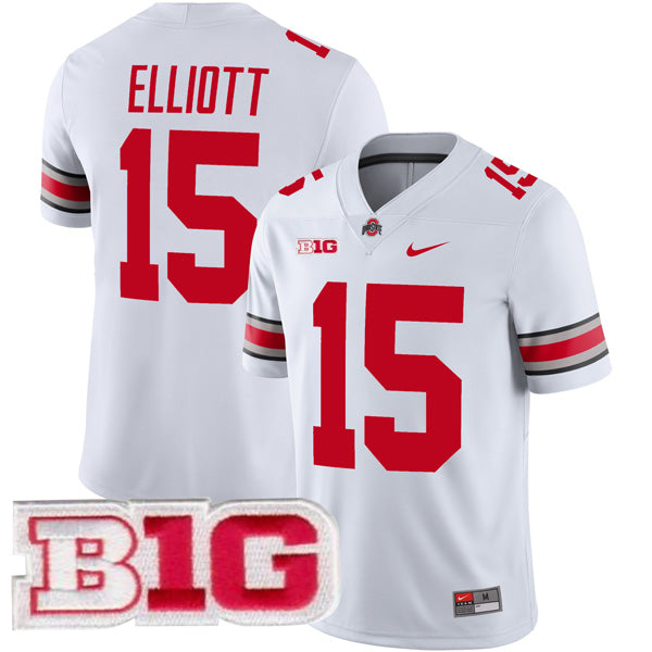 Ezekiel Elliott Ohio State Buckeyes Jersey White