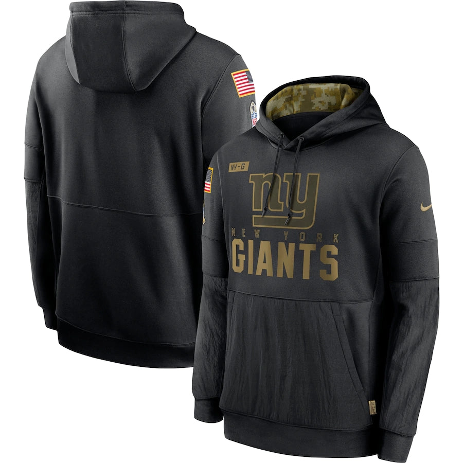 Men's New York Giants 2020 Salute to Service Hoodie Black