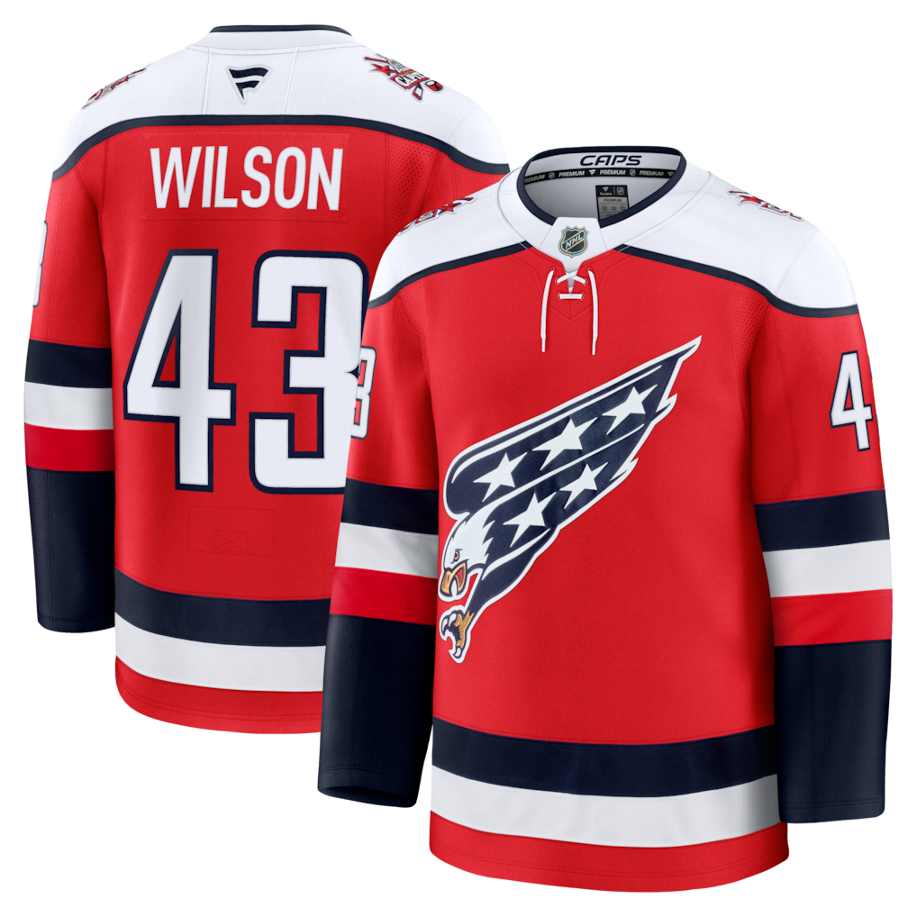 Men's Washington Capitals Tom Wilson Fanatics Red Alternate Premium Player Jersey
