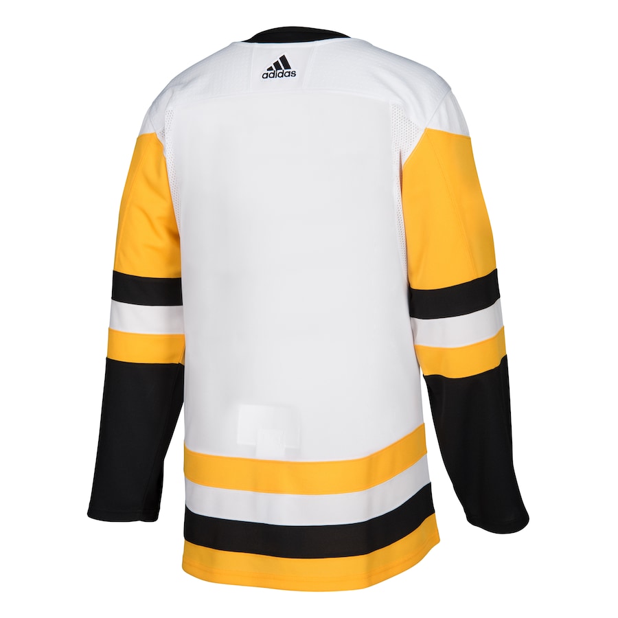 Men's Pittsburgh Penguins White Away Authentic Blank Jersey