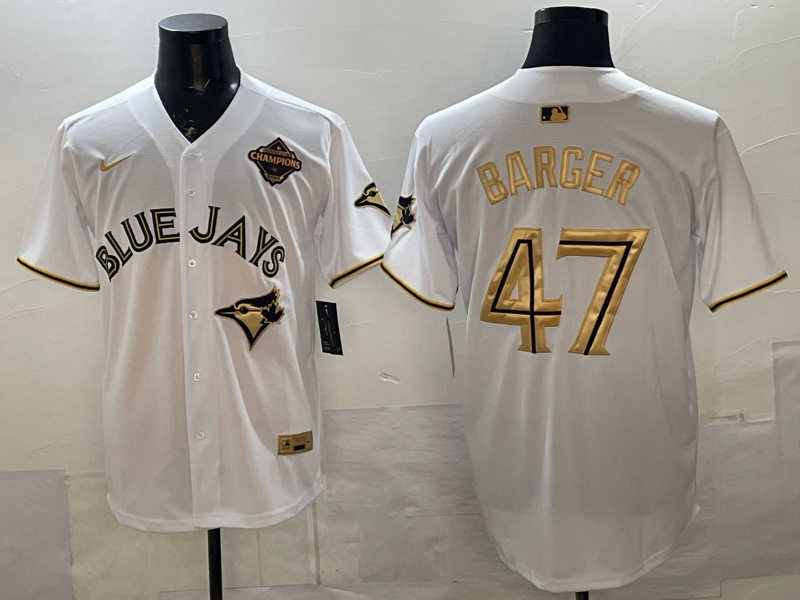 Men's Toronto Blue Jays Addison Barger #47 White Player Jersey