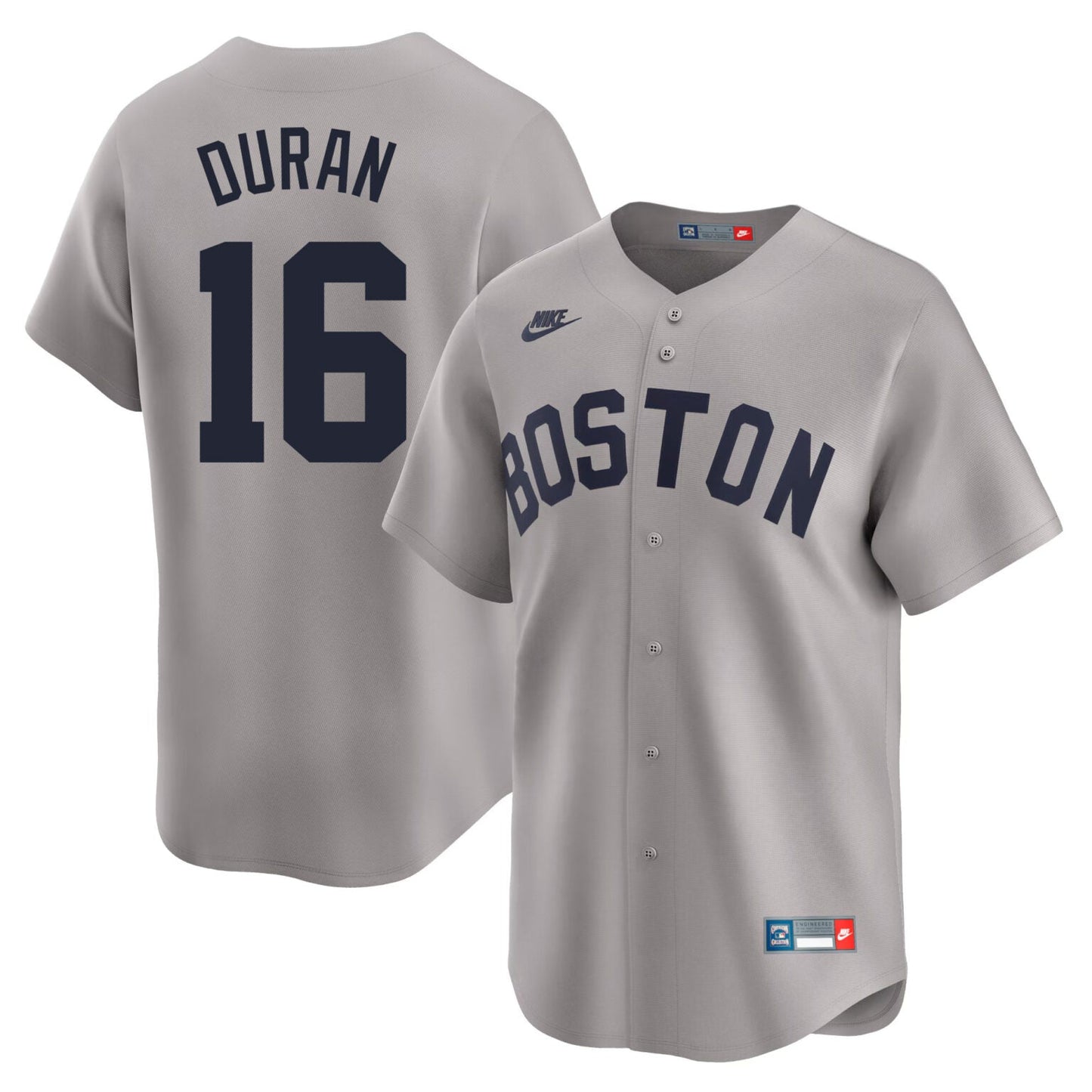 Jarren Duran Boston Red Sox Throwback Limited Jersey Gray