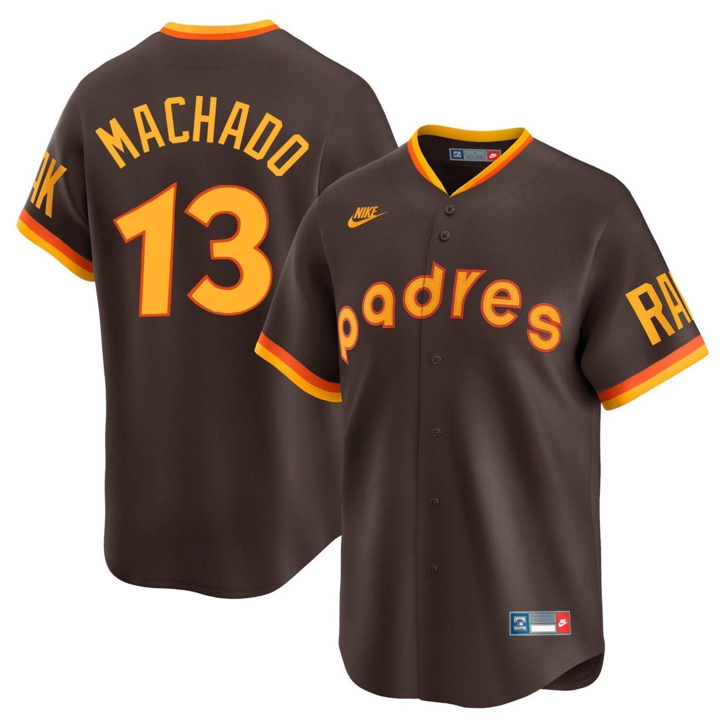 Manny Machado San Diego Padres Cooperstown Limited Jersey Brown