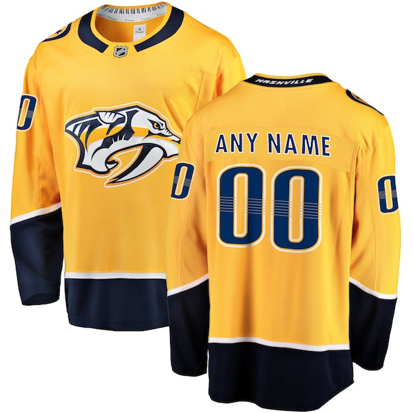 Custom Nashville Predators Jersey