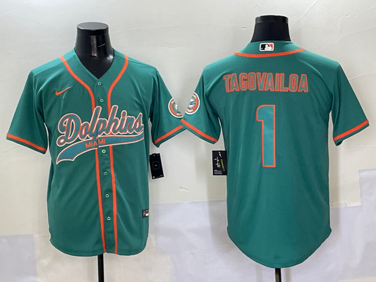 Men's Miami Dolphins Tua Tagovailoa Aqua Game Jersey