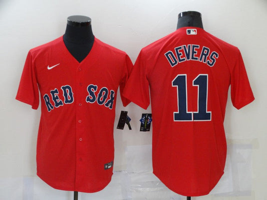 Men's Boston Red Sox Rafael Devers Red Replica Baseball Jersey