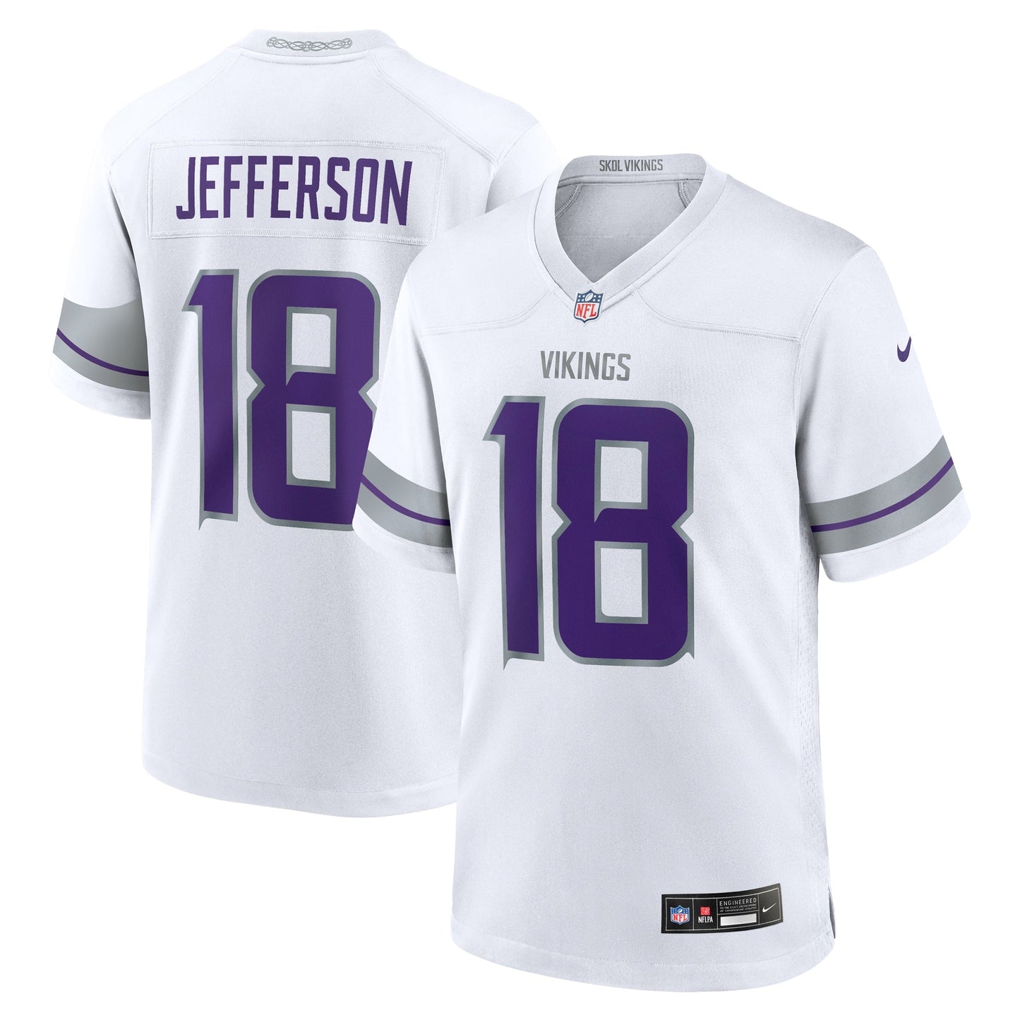 Justin Jefferson Minnesota Vikings  Alternate Game   Jersey - White