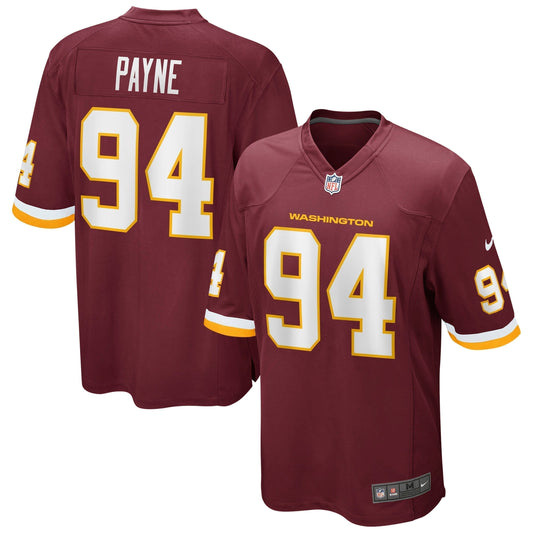 Daron Payne Washington Football Team  Game   Jersey - Burgundy