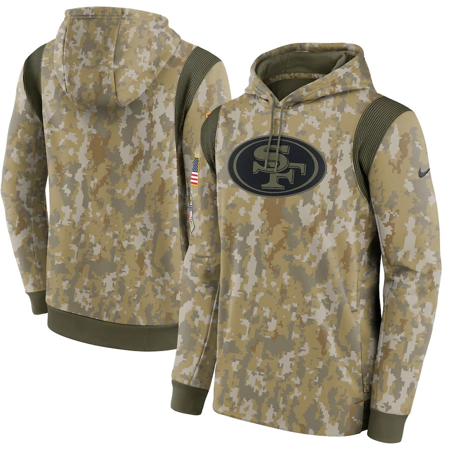 Men's San Francisco 49ers 2021 Salute to Service Hoodie Camouflage