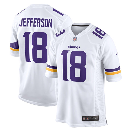 Justin Jefferson Minnesota Vikings  Game   Jersey - WhiteYOUTH