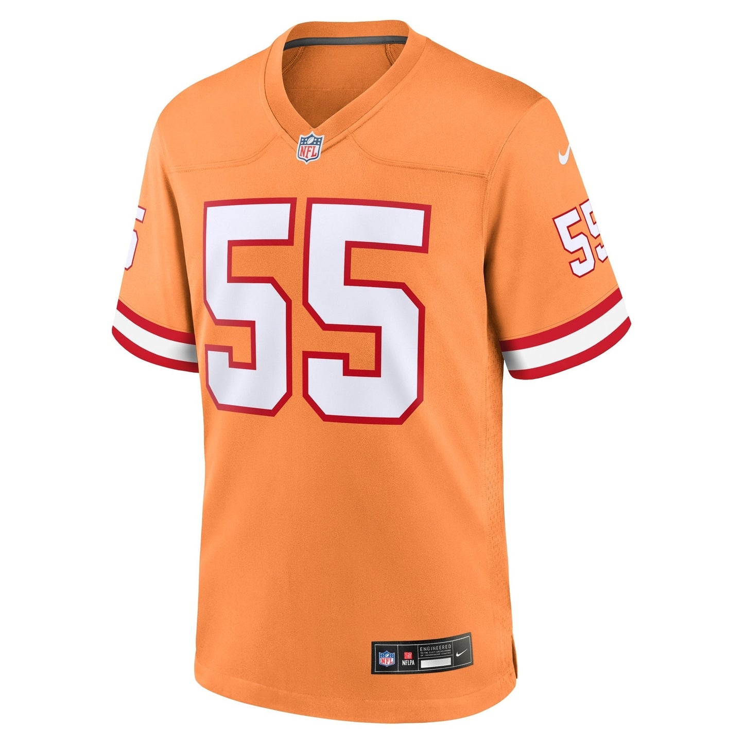 Derrick Brooks Tampa Bay Buccaneers  Throwback Game Jersey - Orange
