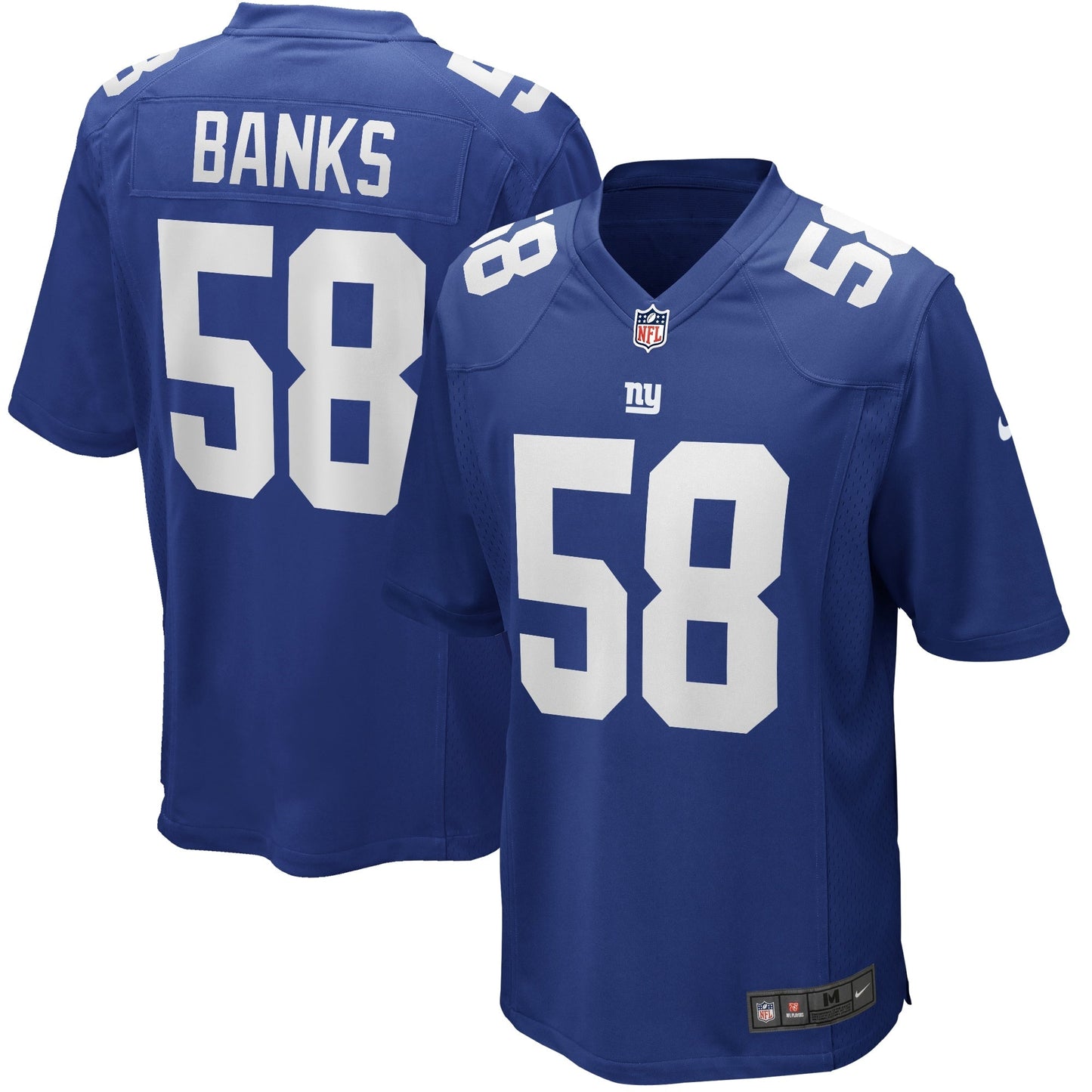 Carl Banks New York Giants  Game Retired   Jersey - Royal