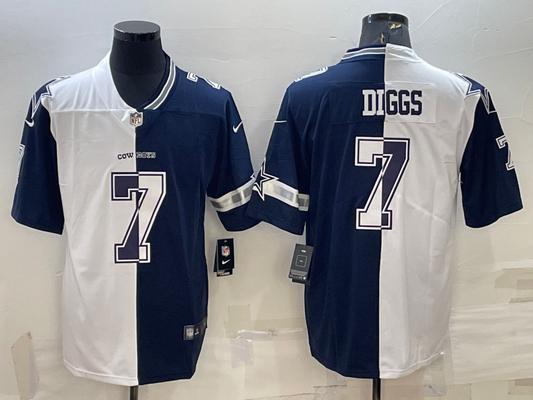 Men's Dallas Cowboys Trevon Diggs White/Navy Player Jersey