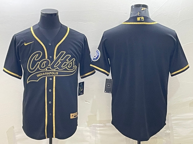 Men's Indianapolis Colts Black Blank Jersey