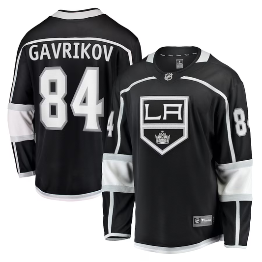 Men's Los Angeles Kings Vladislav Gavrikov Black Home Breakaway Jersey