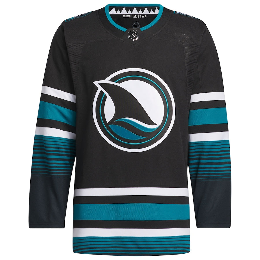 Men's San Jose Sharks  Black Alternate Authentic Primegreen Jersey
